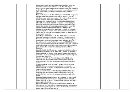 pareceres dos projetos analisados na 149ª reunião da