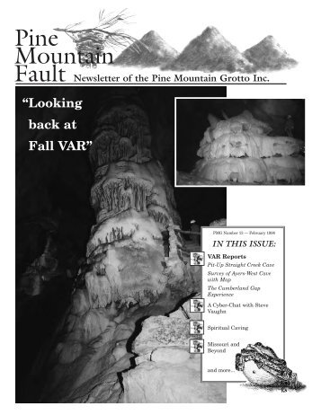 Pine Mountain Fault - National Speleological Society