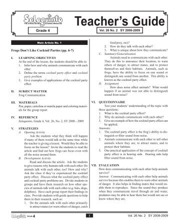 Teacher's Guide - Diwa Learning Systems