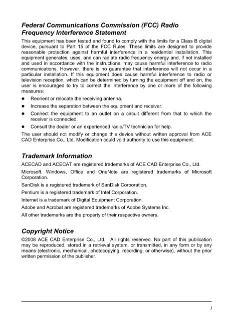 User Guide- Guía de usuario - the ACECAD