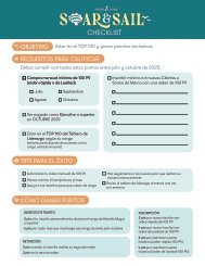  Soar & Sail Checklist