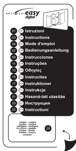 01903-Istruzioni Universal Easy Digital.cdr - Sice