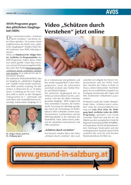 Der Salzburger Arzt - Ärztekammer Salzburg