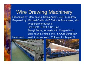 Wire Drawing Machinery - Knottco.com