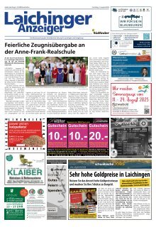 02.08.2025 Laichinger Anzeiger