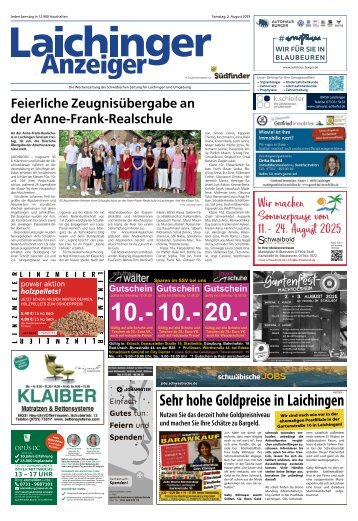 02.08.2025 Laichinger Anzeiger