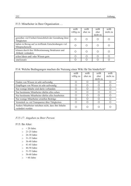 Wissenstransfer mit Wikis und Weblogs - VOSS