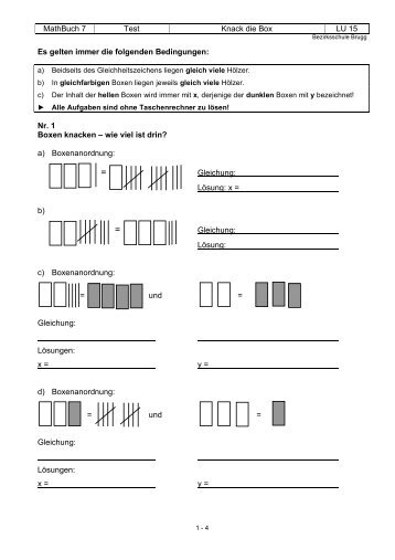 MathBuch 7 Test Knack die Box LU 15 Es gelten ... - Schule Brugg