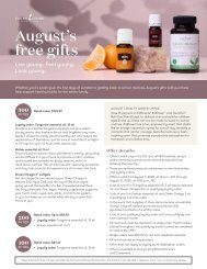 August’s Gift With Purchase Flyer