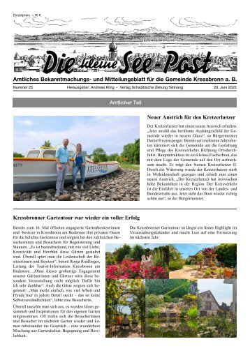 20.06.2025 Die kleine See-Post