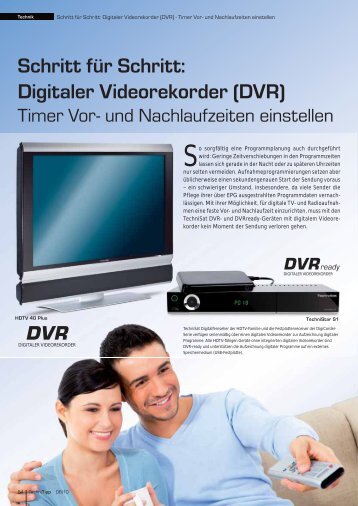 Schritt für Schritt: Digitaler Videorekorder (DVR)