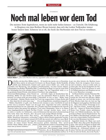 Noch mal leben vor dem Tod (pdf) - Reporter Forum