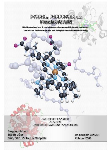 2.3 „Die Pigmente des Lebens“ - Tetrapyrrole - Universität Wien