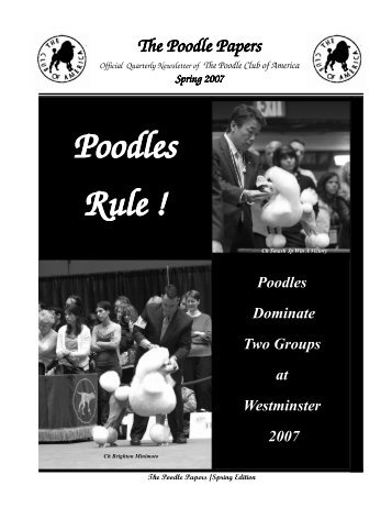 Poodles Rule ! - Poodle Club of America