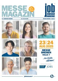 Das MesseMagazin der jobmesse bremen 2025