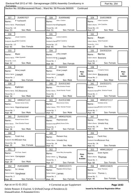 Electoral Roll - 2012 State - (S10)