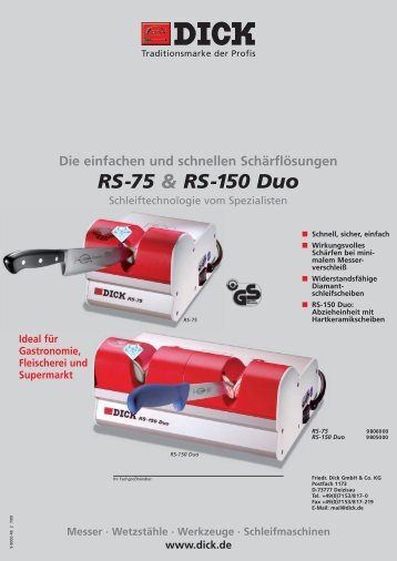 RS-75 & RS-150 Duo - Friedr. DICK