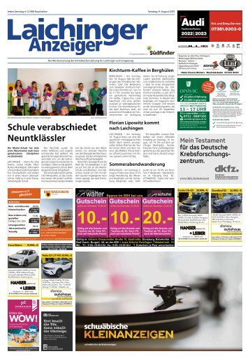 09.08.2025 Laichinger Anzeiger