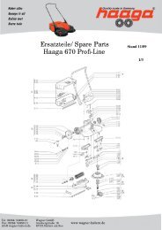 Ersatzteilliste Haaga 670 - Wagner GmbH