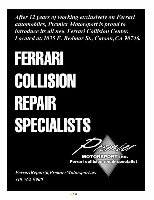 Volume 17 Issue 1 - January/February 2010 - Ferrari Club of ...