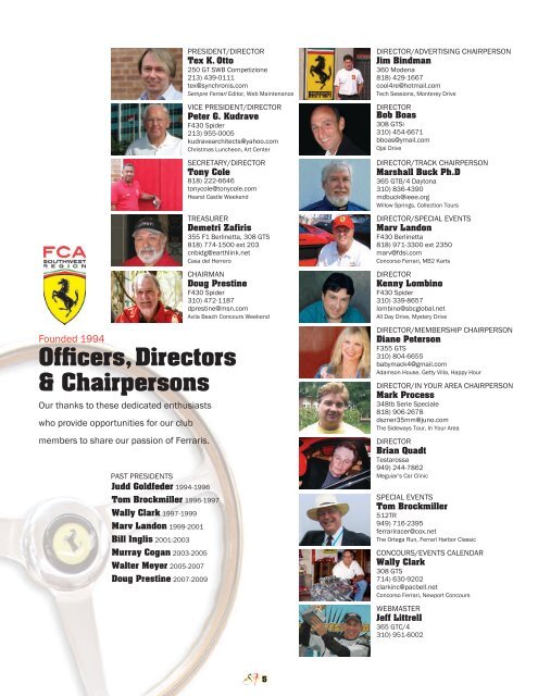 Volume 17 Issue 1 - January/February 2010 - Ferrari Club of ...