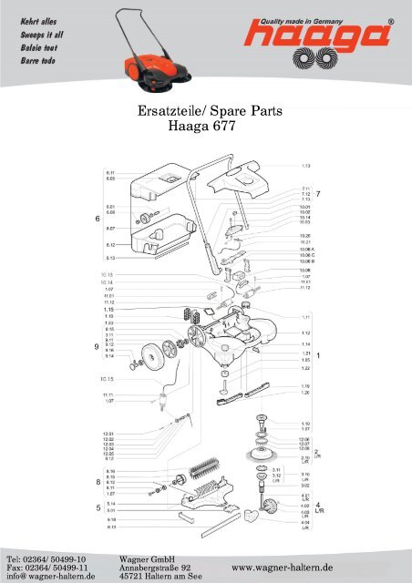 Ersatzteilliste Haaga 677 - Wagner GmbH