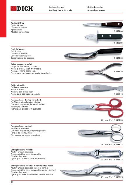 Friedr. Dick GmbH – Katalog 2006 - Gastroagentur.at