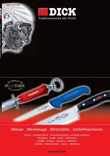 Messer . Werkzeuge . Wetzstähle . Schleifmaschinen