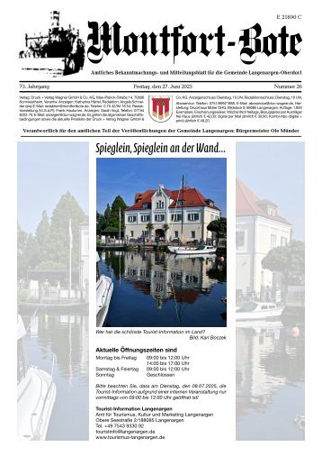 27.06.2025 Montfort-Bote