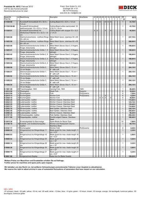 Preisliste Nr. 6012, Februar 2012 - STRATO Business-Shop