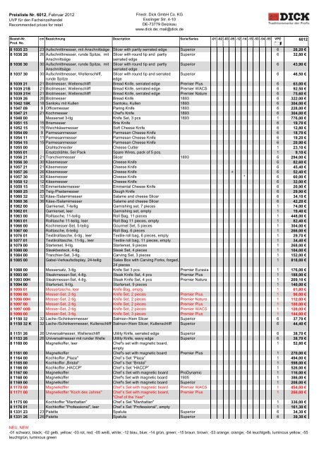 Preisliste Nr. 6012, Februar 2012 - STRATO Business-Shop