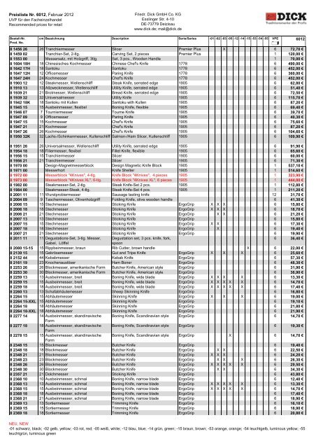 Preisliste Nr. 6012, Februar 2012 - STRATO Business-Shop