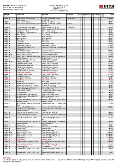 Preisliste Nr. 6012, Februar 2012 - STRATO Business-Shop