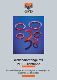 Wellendichtringe mit PTFE-Dichtlippe - GFD - Gesellschaft für ...