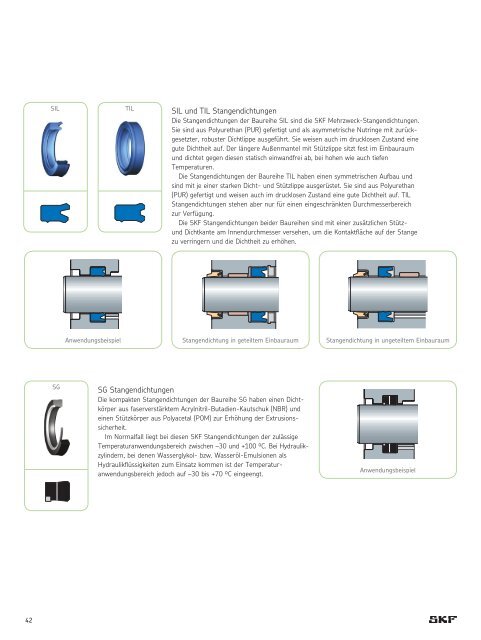 Wellendichtungen, Hydraulikdichtungen - Produktübersicht