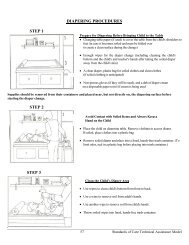 Diapering Procedure Chart