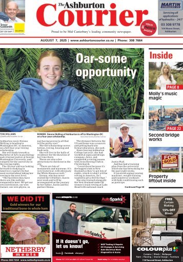 Ashburton Courier: August 07, 2025