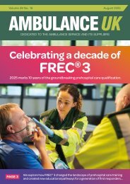 Ambulance UK August 2025