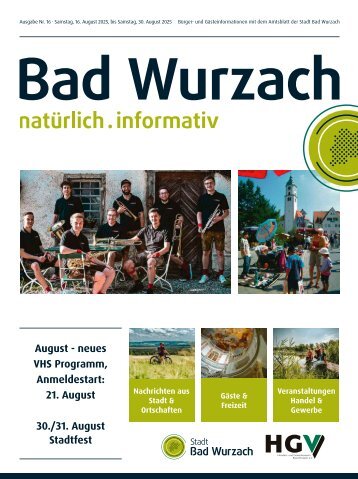 16.08.2025 Bürger- und Gästeinformation Bad Wurzach
