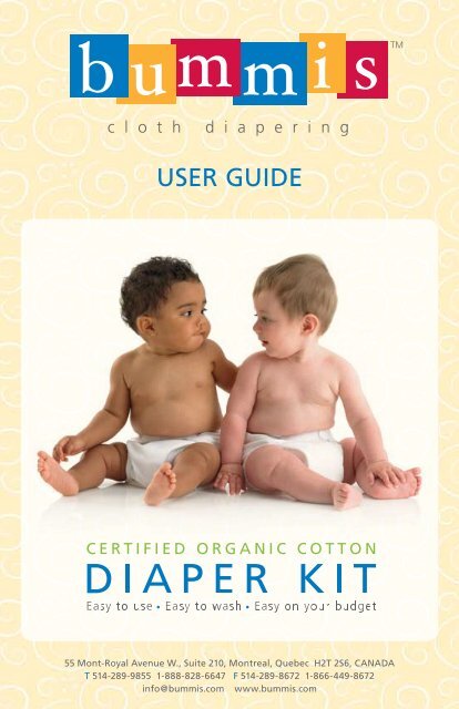 User Guide - Organic Cotton Diaper Kit (pdf) - Bummis