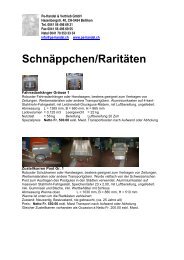 Schnäppchen/Raritäten - Pe-Handel & Vertriebs GmbH