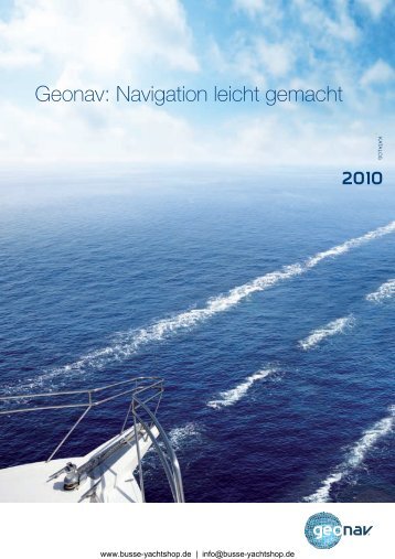 Geonav: Navigation leicht gemacht - Busse-Yachtshop