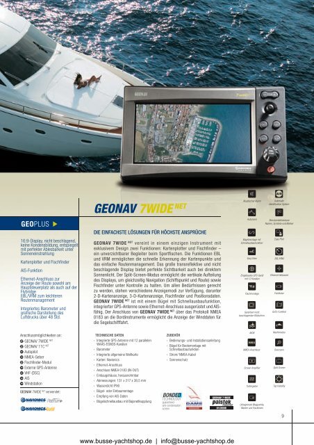 Geonav: Navigation leicht gemacht - Busse-Yachtshop