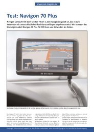 Test: Navigon 70 Plus - Navi-Magazin ONLINE