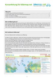 Kurzanleitung für bikemap.net - A-rival