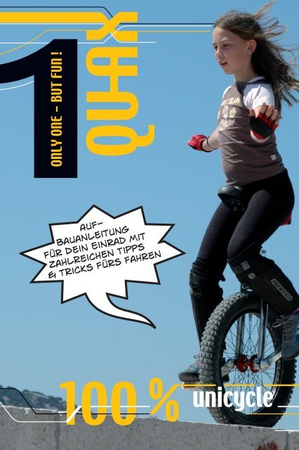 Qu Ax Einradanleitung Einradfahren Lernen Comicstyle 2010