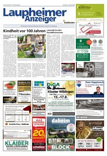 16.08.2025 Laupheimer Anzeiger