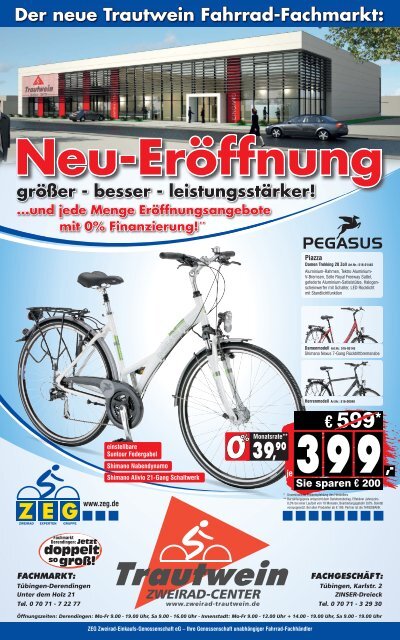 Der neue Trautwein Fahrrad-Fachmarkt: - Zweirad-Trautwein