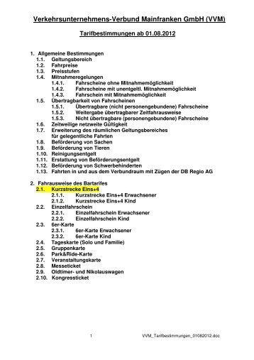 Verkehrsunternehmens-Verbund Mainfranken GmbH (VVM)