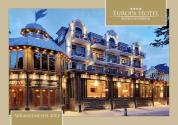 Arrangements 2013 - Europa Hotel Kühlungsborn